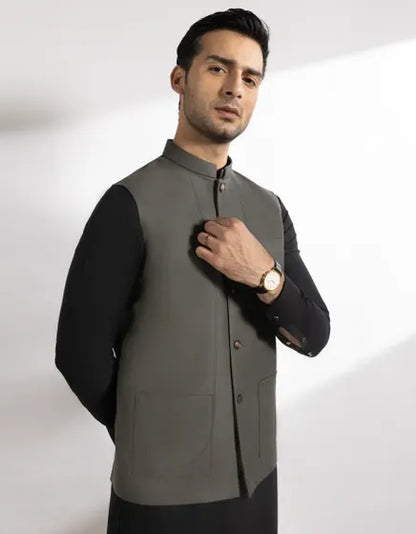 GREEN SUITING WAISTCOAT