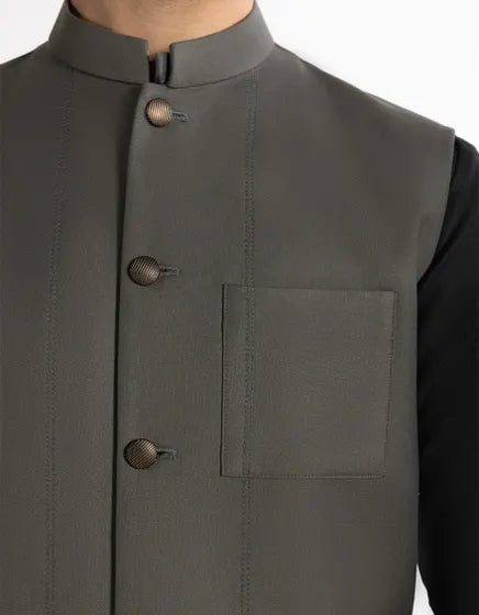 GREEN SUITING WAISTCOAT