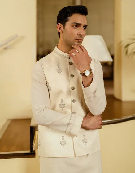 CREAM FORMAL WAISTCOAT