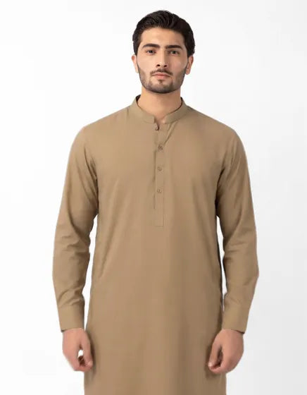BEIGE CASUAL KAMEEZ SHALWAR