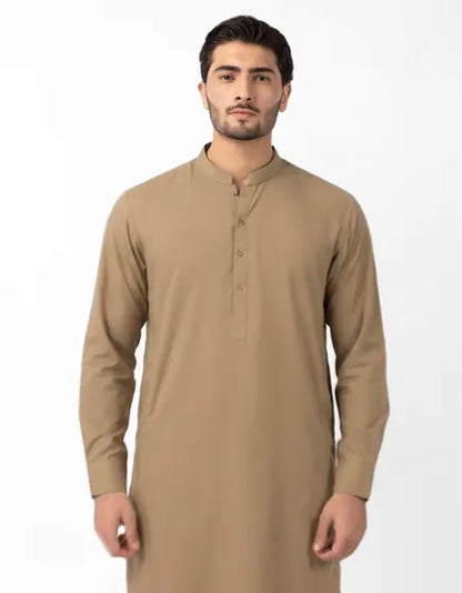 BEIGE CASUAL KAMEEZ SHALWAR