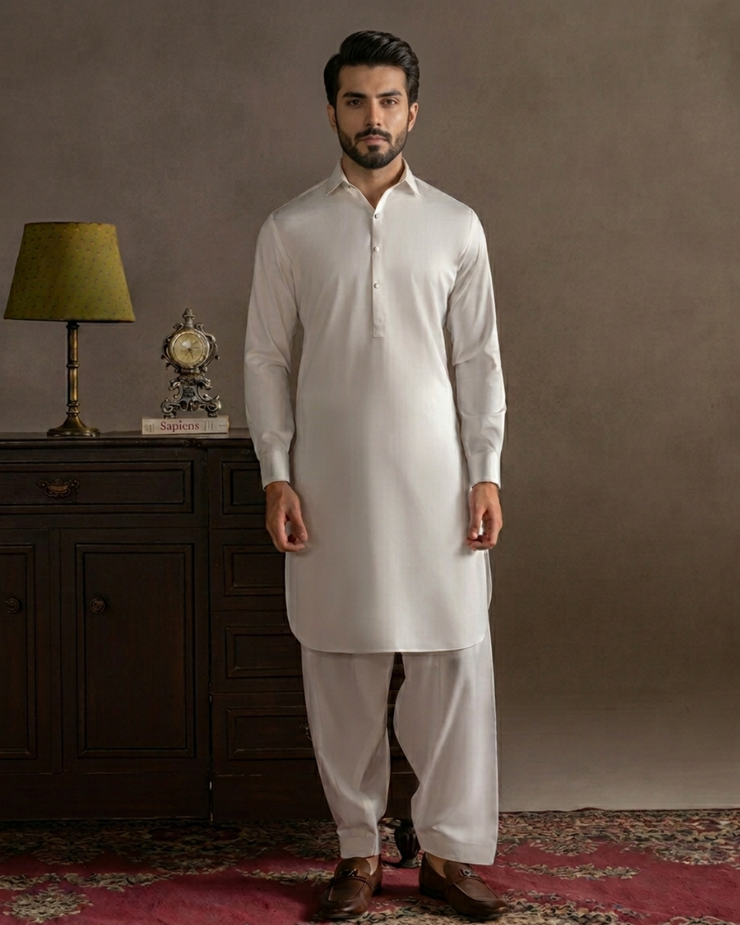 Off White Shalwar Kameez