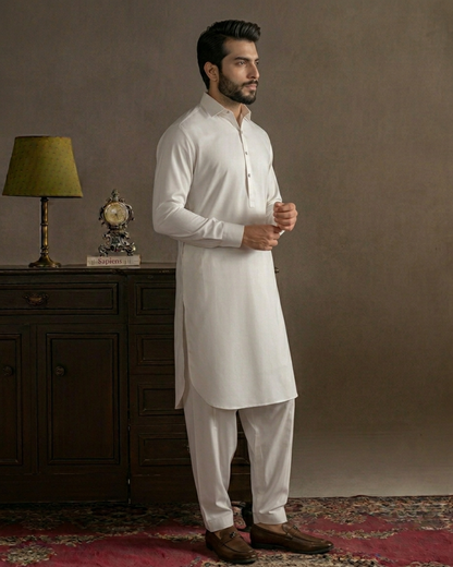 Off White Shalwar Kameez