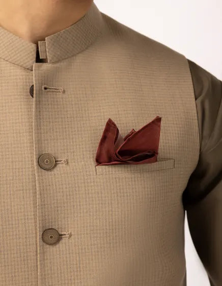 WOOD BROWN WAISTCOAT