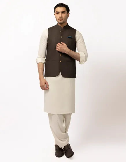 DARK BROWN WAISTCOAT