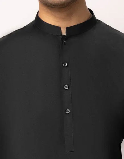 BLACK PLAIN KAMEEZ SHALWAR