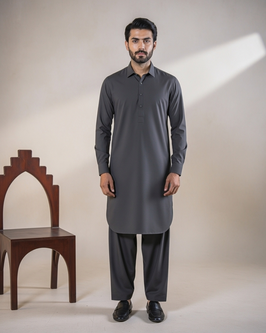 Charcoal Shalwar Kameez