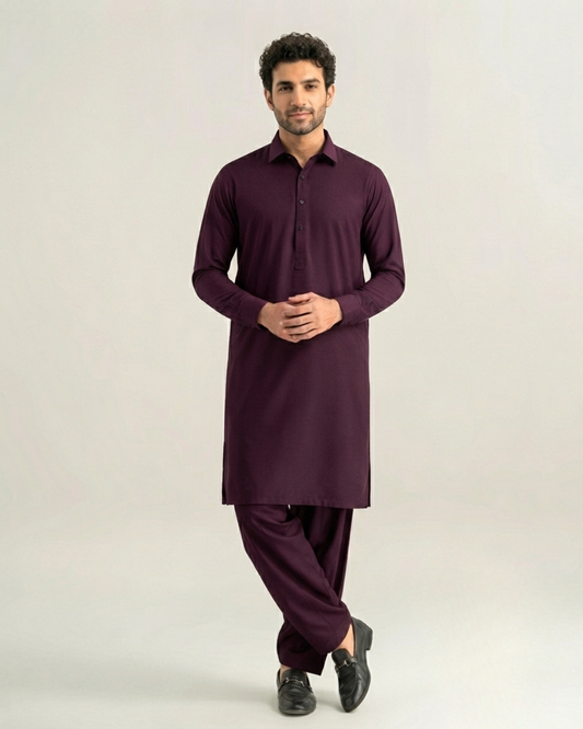 Purple Shalwar Kameez