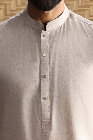 LA-PAZ - ASH WHITE EXCLUSIVE KAMEEZ SHALWAR