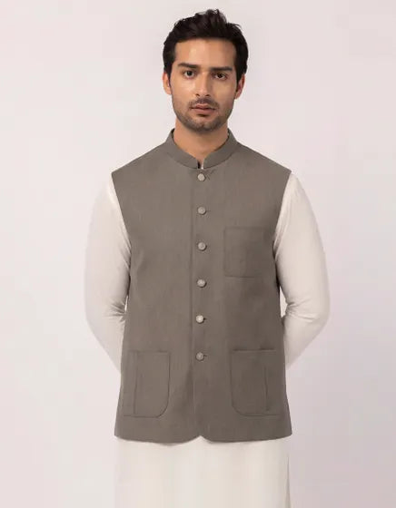 GREY SUITING WAISTCOAT