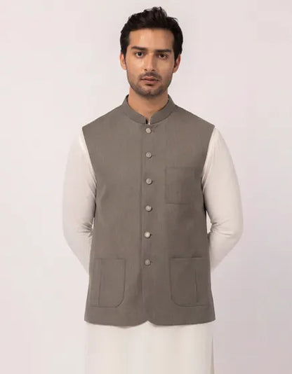 GREY SUITING WAISTCOAT