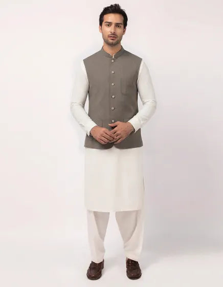 GREY SUITING WAISTCOAT